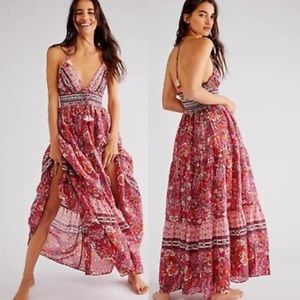 Free People Real Love Maxi Dress Pink